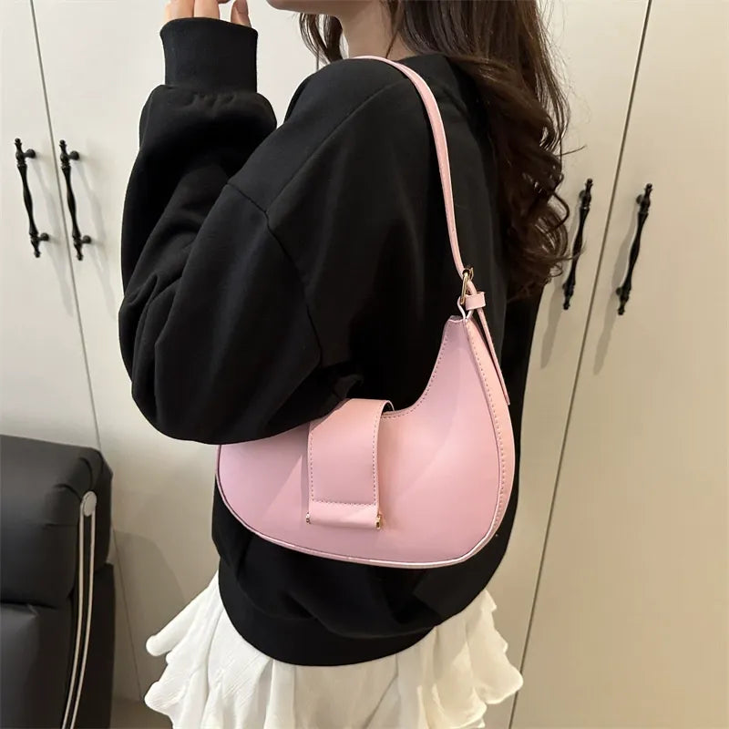Nathilde Celeste Curved Shoulder Bag