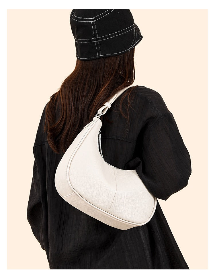 Nathilde Amelie Crescent Shoulder Bag