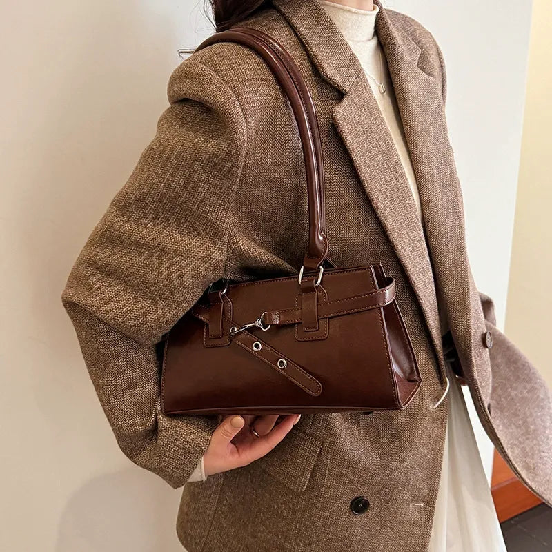 Nathilde Marenne Buckle Shoulder Bag
